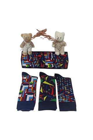 Garanti Çorap Eğlenceli Desenli Unisex Soket 6 Lı 16a Çok Renkli