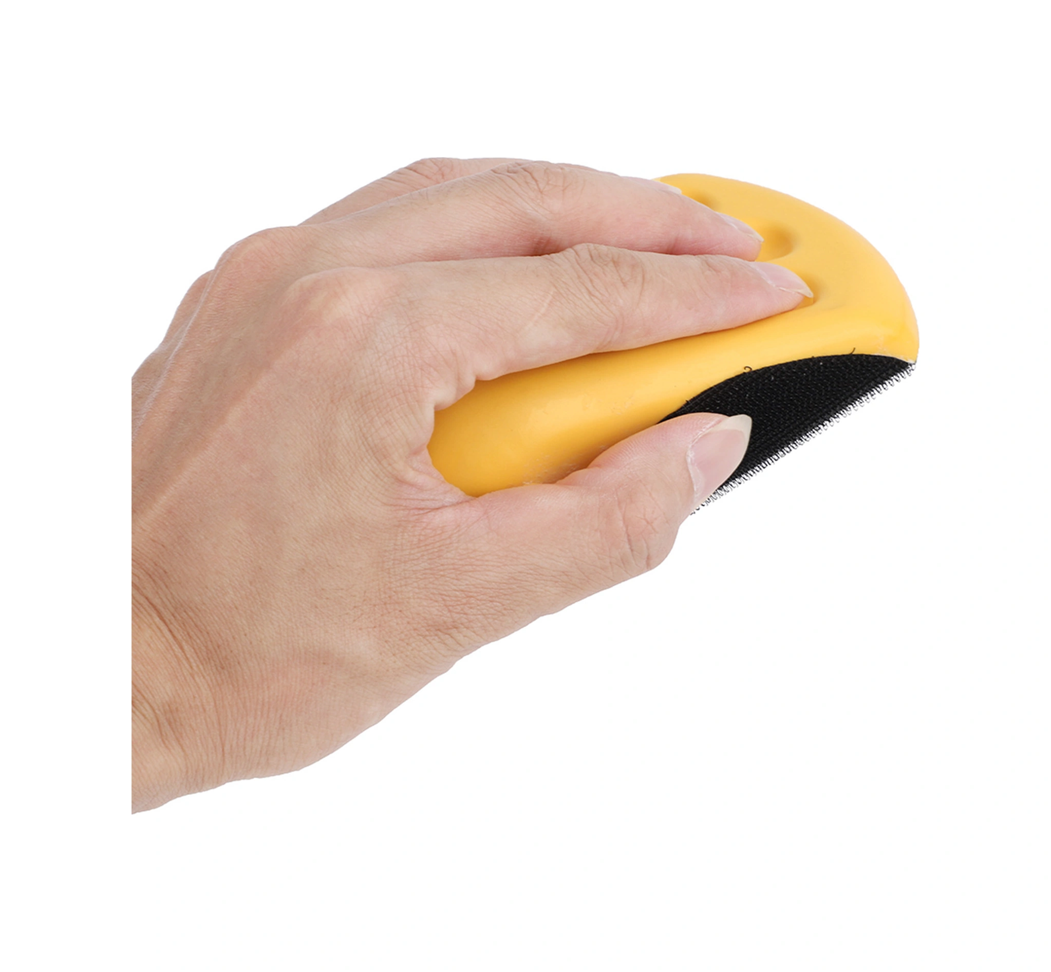 Tenfowee El Tipi El Fırçalama Bloku Pu Köpük 5"/6" 125/150mm Hook & Loop Ergonomik Tasarım Uzun Kullanım Dayanıklı Zımba Taşıyıcı