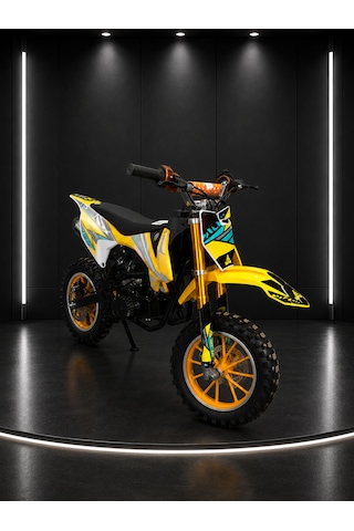 Sfm Mini Cros 49cc Çocuk Cross Motosikleti Sarı