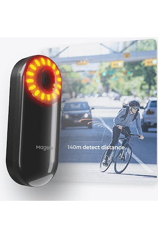 Magene L508 Radar Arka Işık Siyah Kırmızı Siyah - Kırmızı