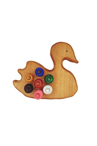 Boncuk Dizme Oyunu Ahşap Kuğu