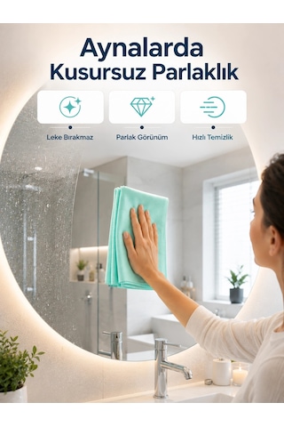 Cam Temizlik Bezi Yüksek Emici Mikrofiber Bez Cam Ayna Ve Vitrin Temizliği Diğer