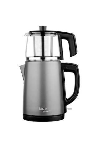 Leggno Gourmet Pro LE-GRM102GTMGY Cam Demlikli Çay Makinesi