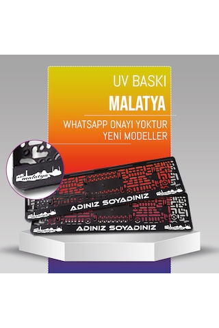 Malatya Plakalık, 2 Adet Premium Uv Baskı, Plakalıkhane
