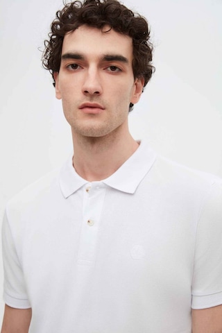 D's Damat Ds Damat Regular Fit Beyaz Pike Dokulu %100 Pamuk Kıvrılmaz Polo Yaka Nakışlı T-shirt 4HC14ORT51000 Beyaz
