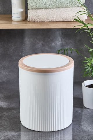 Decorev Banyo Set 6 'lı Metal Standlı Tuvalet Wc Kağıtlık Lüks Set Beyaz