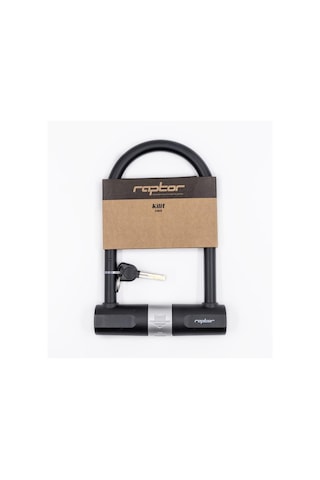 Raptor - Anahtarlı U Kilit 170 260mm Bisiklet Motosiklet Scooter Güvenlik U Kilidi Siyah