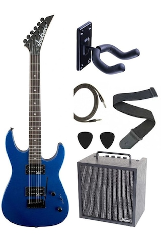 Jackson Js11 Dinky 2-point Tremolo Amaranth Klavye Metallic Blue