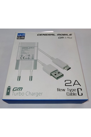 General Mobile Gm5 Plus Type-C Şarj Cihazı Adaptör + Kab
