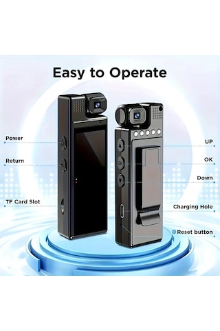 Xuweiwei Black Night Vision Usb Güvenlik Kamerası Wifi Gerektirmeyen Body Kamera Bebek Bakıcı Kamerası Ev Ofis Güvenlik Kamerası