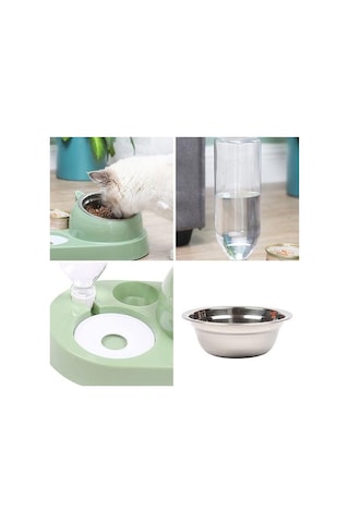 Soulader Otomatik Kedi Ve Köpek Mama Kabı Su Dispenseri Evcil Hayvan Besleyici Yemek Kabı