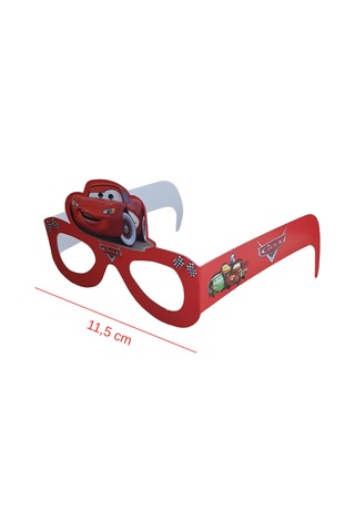 Cars Temalı Kağıt Gözlük 6 Adet Parti Gözlüğü Tüm Yaşlar