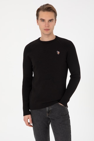 U.s. Polo Assn. Erkek Siyah Kazak /triko 50314983-vr046 Siyah