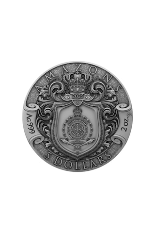 Agakulche Amazonlar Altın Kaplama Gümüş Sikke Coin