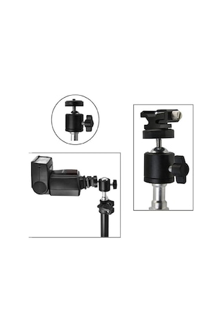Tripod Slr Projeksiyon Kamera Ve Ring Light Için 360 Derece Döneb