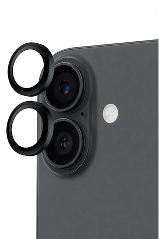 Apple iPhone 17 Uyumlu Kamera Lens Koruyucu Siyah
