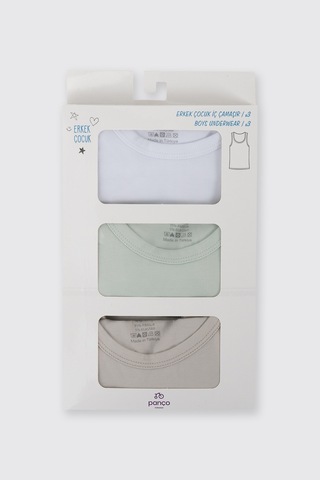 Panço Erkek Çocuk 3'lü Atlet Seti 2522bk14001 Çok Renkli