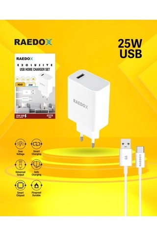 Raedox 25w Usb Type-c Quick Şarj Seti