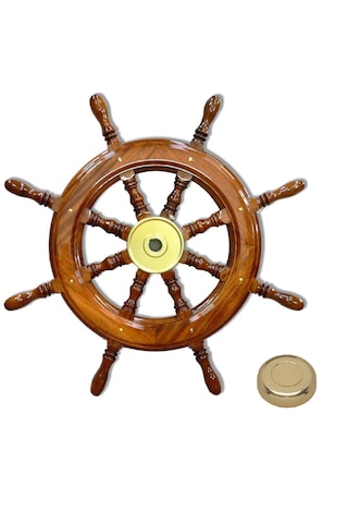 Ahşap Dümen Simidi. Tekne Dümeni. 80cm. Tipo T2 Dümen