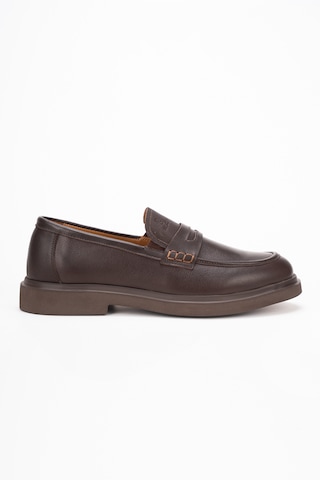 Fame Step Hakiki Deri Erkek Loafer Mokasen Klasik Ayakkabı Comfort Prato Kahverengi