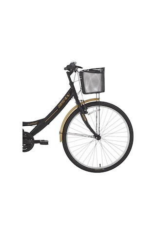 Lotus Şehir Bisikleti 34 Cm V 24 Jant 21 Vites Mat Siyah Gold Mat Siyah