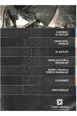 Reis Makina 2015 Ürün Kataloğu Büyük Boy Renkli Resimli Yağlı Kuşe Kağıt