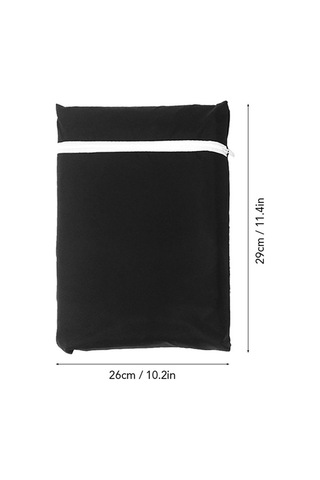 Pazly Su Geçirmez Barbekü Izgara Kılıfı, Taşınabilir Kamp Ocağı Kılıfı, Katlanır Tasarım Siyah