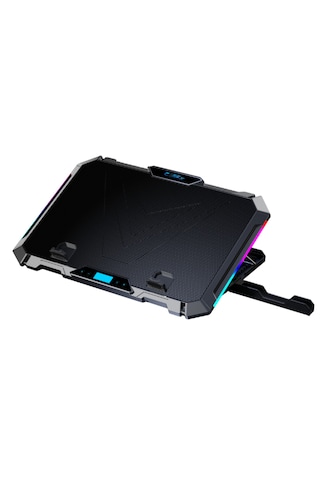 Vortex 8x Fan - 10 Mod Rgb - Lcd Ekran - Fan Ve Yükseklik Kademeli 2x Usb Notebook Soğutucu