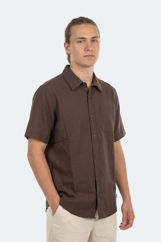 Slazenger Kırtıda Erkek Kahve Gömlek