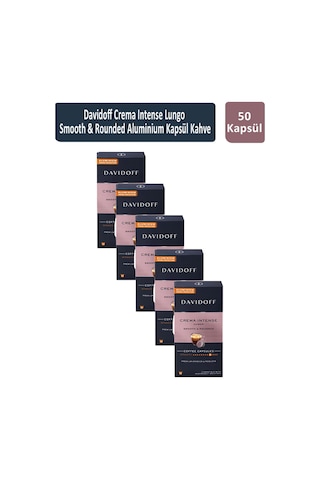 Davidoff Crema Intense Lungo Smooth & Rounded Kapsül Kahve 5 x 10'lu
