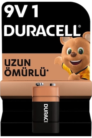 Duracell 6LR61/MN1604 9V Alkalin Pil