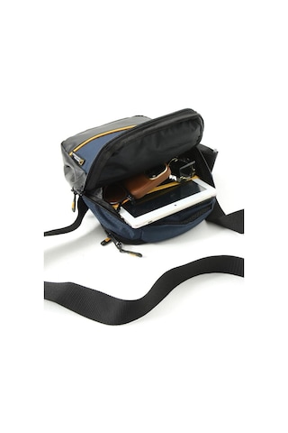 Erkek Postacı Çantası Elde Tutma 23 14 Cm Çapraz Askılı Omuz Çantası Mega Çanta Lacivert