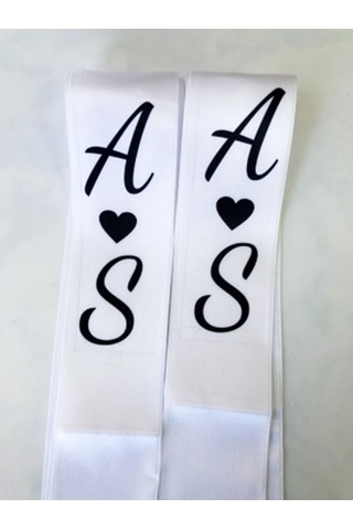 Gelin Damat Isimli Tören Takı Kurdelesi 2 Adet B-31