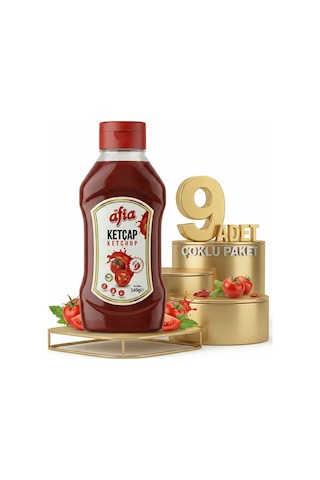 Afia Acılı Ketçap 9x550 Gr