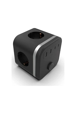 Termal Akım Korumalı Isıya Dayanıklı 3 Lü Duvar Tipi Priz 2x Usb 2x Typce 3680 W