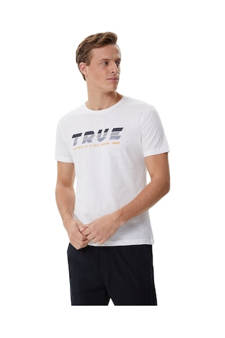 Lee Cooper Erkek Bisiklet Yaka T-shirt Beyaz