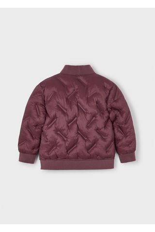 Mayoral Erkek Çocuk Parçalı Desenli Slim Fit Şişme Mont Mor