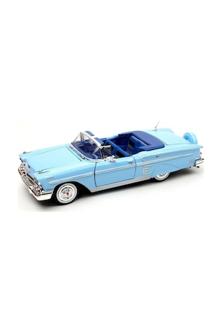 Motormax 1958 Chevrolet İmpala Mavi 1 / 24 Ölçek Model Araba