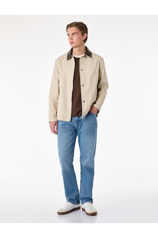 Koton Standart Bel Normal Bel Düz Paça Denim Pantolon - Mark Straight Jeans Açık İndigo 6sam40300nd