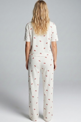 Siyah İnci İnce Soft Dokulu Örme Mevsimlik Pijama Takımı 8046 Kiraz