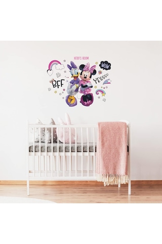 Roommates Rmk5156gm Minnie Mouse Soy Ve Yapıştır Alfabeli Dev Duvar Çıkartmaları Genel