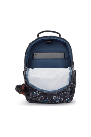 Kıplıng Seoul S Küçük Boy Sırt Çantası Desenli Jungle Fun Race