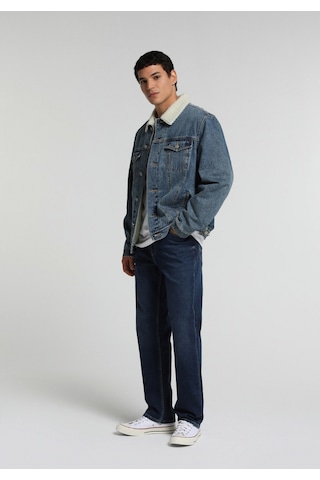 Colin's Colins Regular Fit Düğmeli Astarsız Kürklü Erkek Mid İndigo Denim Ceket Cl1082668 Q1.v1 Dn45144