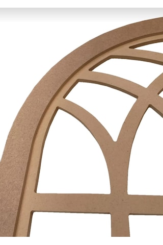 Ahşap Mdf Boyanabilir Dekoratif Duvar Aynası 4