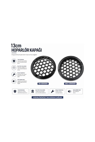 13cm Hoparlör Kapağı - Plastik Kaliteli Midrange Hoparlör Kapak 13 Cm - 2 Adet