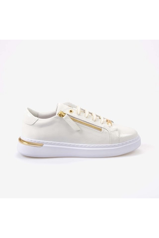 Kemal Tanca Kadın Spor & Sneaker Ayakkabı 7125 Beyaz Kır. Rugan