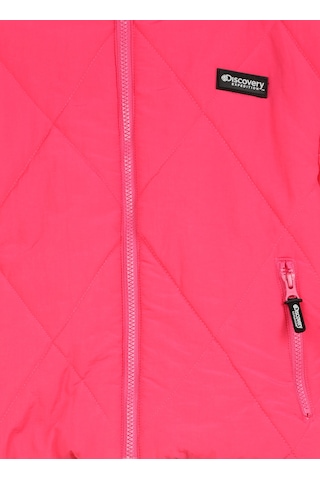 Discovery Expedition Fuşya Kız Çocuk Dik Yaka Loose Fit Kapitone Mont D3wg-mnt2