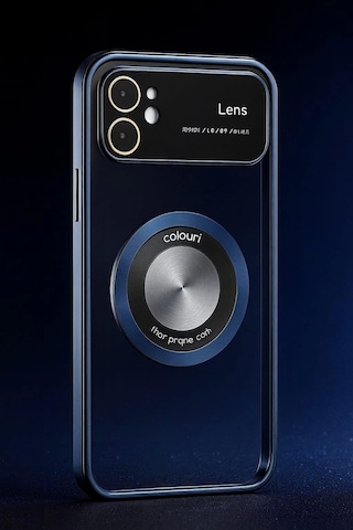 Apple Uyumlu iPhone 11 Kılıf Kamera Korumalı Magsafe Colourl Mavi