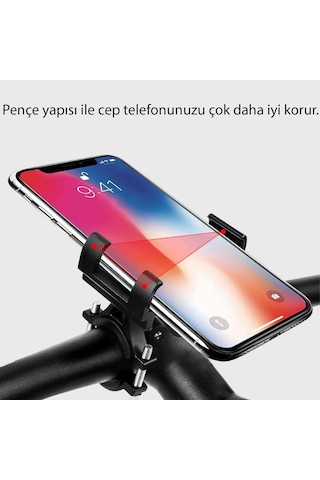 UpWay Alüminyum Bisiklet Motosiklet Universal Ayarlanabilir Cep T