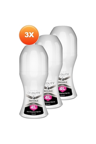 Avon Onduty Invisible Kadın Roll-On Deodorant 3 x 50 ML